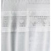 Tyrone Textiles Lucy Embroidered Heart White Kitchen Window Set Curtain