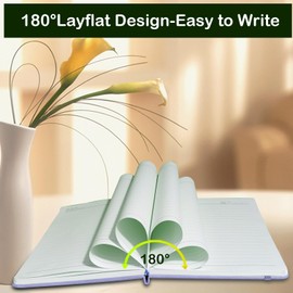 Luxury Premium Lined Journal Notebook, 200 Pages Real 100 GSM Thick Paper Notebooks for Work, Notebooks College Ruled A5 8.5x5.8In- Ideal for Writing, School(with 1 Gel Pen&100&30 Sticky Tabs) Purple