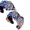 YOEMAYUNER Floral Boho Headbands Stylish Headband for Women White Hairband