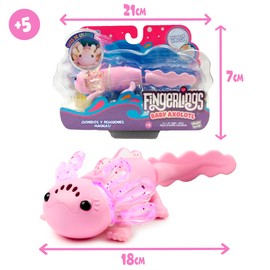 Bizak Axolot Fingerlings Interactive, Pink Achillotte, The Nothing Really, with More Than 50 Sounds and Reactions, Knows When It Is in Your Hand and Guess Your Mood (61853142)