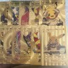 Pikachu Vcos 15 Gold Foil Fan Artset NM