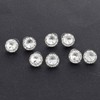 Amabro 8 Pairs Rhinestone Earrings for Women Dance Competitions 15mm