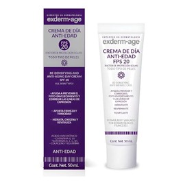 Exderm Age Crema Antiedad Da FPS 20 Reafirmante con cido Hialurnico y Retinol Tratamiento Antiarrugas Hidratante Rostro Cuello Todo Tipo Piel 50 ml   