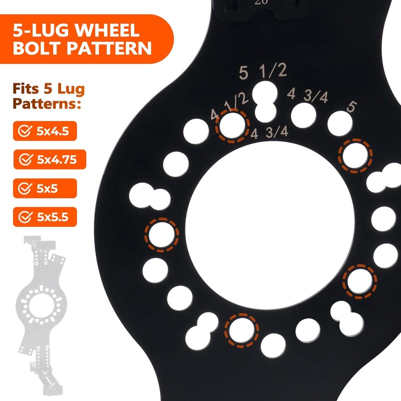 Atesilor Wheel Fitment Tool and Simulator, Offset Measuring Mockup Tool,