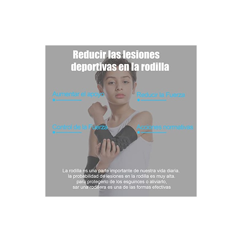 EOTOW Rodilleras para Niños Ropa Deportiva, 2 Pares de Protector