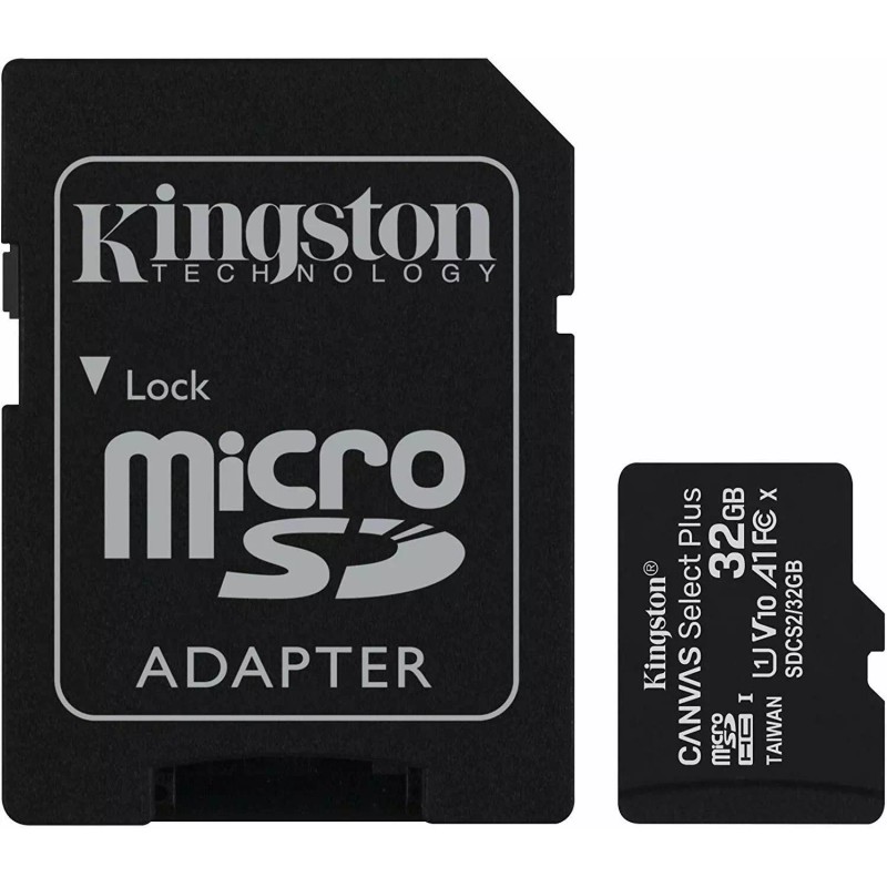 Kingston Canvas Select Plus 100MB/s Read A1 Class10 32GB microSDHC