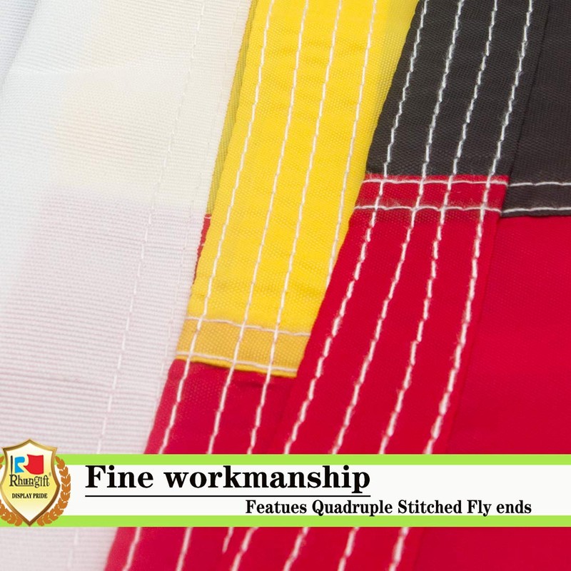 Heavy Duty Germany Flag 3x5 FT,Premium Oxford Nylon German flag,