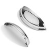 CABDM 2 Pack 4" Drawer Pulls Polished Chrome Cabinet Cup