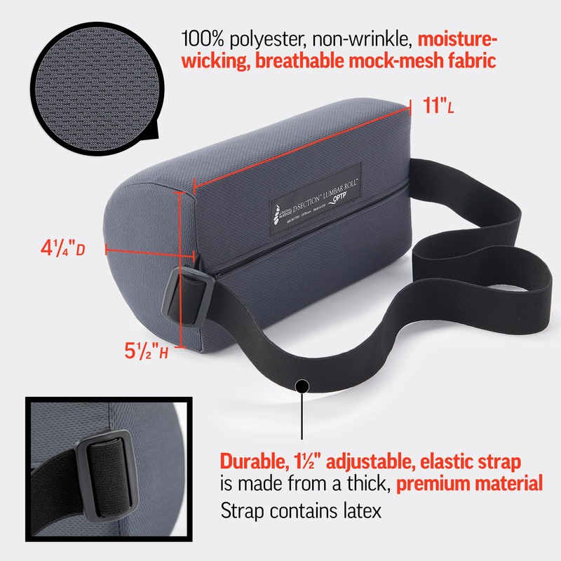 OPTP The Original McKenzie D-Section Lumbar Roll – USA-Made Low