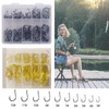 100x Chemically Sharpened Octopus Fishing Hook, Fishing Tackle 3-12# Small
