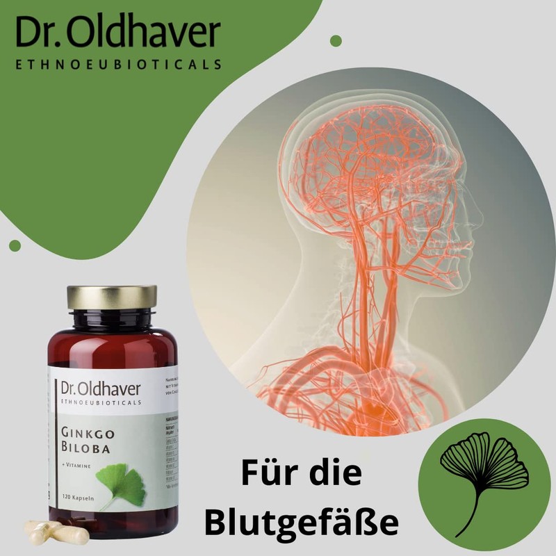 Dr. Oldhaver Gingko Biloba + Vitamins (120 Capsules) - High-Quality