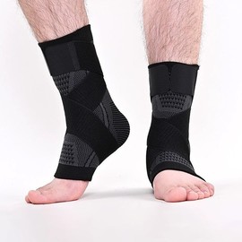 Sports Ankle Brace: Basketball, Soccer, Fitness Joint Supporter Black/S