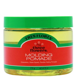 Tres Flores Molding Mens Pomade – Water-Based, Non-Greasy Hair Pomade for Men, Classic Hair Styling for Shape & Mold, 6 oz