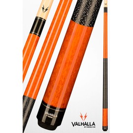 Viking Valhalla 100 Series with Irish Linen Wrap 2 Piece 58" Pool Cue Stick VA119 (18oz, Autumn Orange)