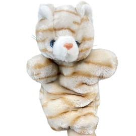 Plush Cat Hand Puppet Interactive Animal Toys for Role Play Storytelling Preschool Teaching Gifts for Kids Boys Girls