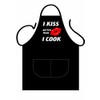 Iconic Aprons I Kiss Better Than I Cook Apron, Polyester-Cotton,