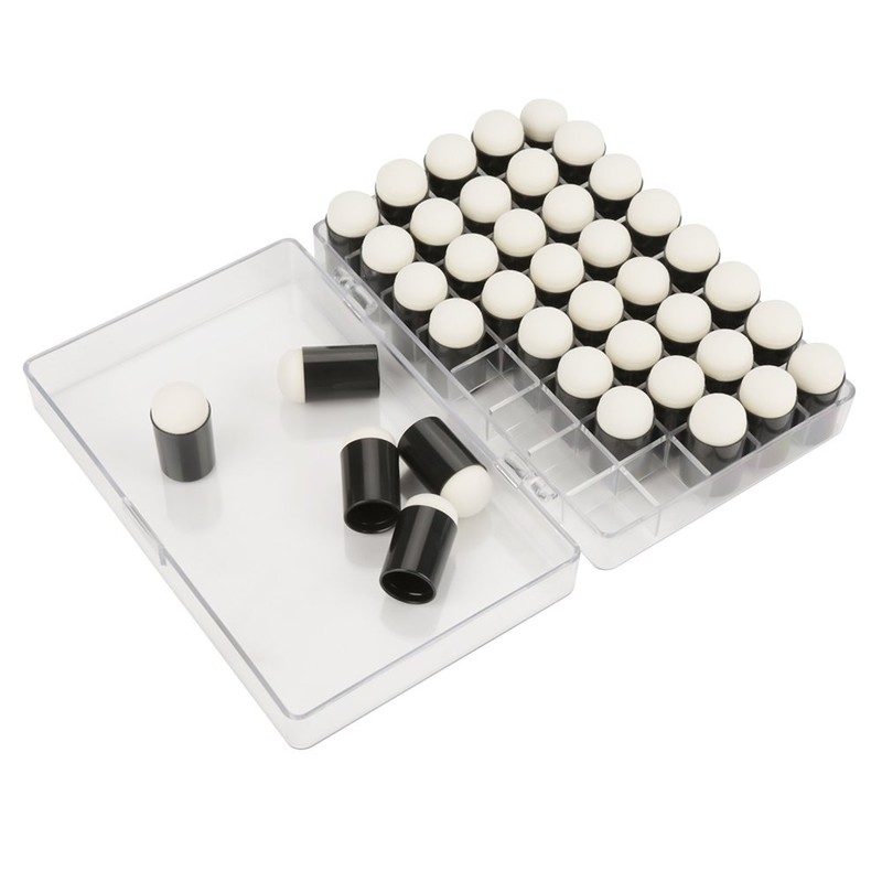 40Pcs Finger Sponge Daubers Set with Storage Box, Strong Absorbent