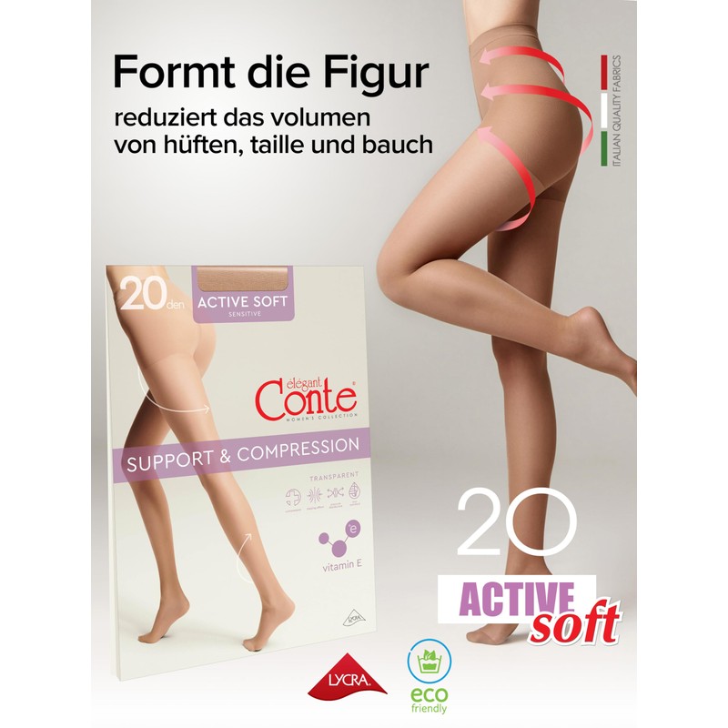 Conte elegant Women's Tights for Sensitive Skin with Vitamin E
