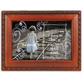 Cottage Garden Friends Woodgrain Traditional Music Box Plays Thats What Friends are for