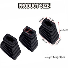 BEANPRECOY Heavy-Duty Drum Rubber Feet for Cymbal Stand, Rack, and Bracket – Perfect for Percussion Hardware Parts,Size L (3pcs, Black) – Durable and Non-Slip Protection Cymbal Stand Leg Covers