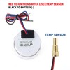 A ABSOPRO 1.50" Universal Digital Water Temperature Gauge Kit with
