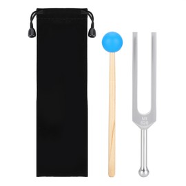 528HZ Aluminum Alloy Tuning Fork Wood Hammer Sound Healing Therapy Tool Set