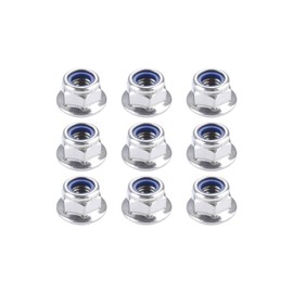 IMScrews M8 x 1.25 Flange Nuts, 304 Stainless Steel Hex Flange Nuts, DIN6926 Locking Nuts with Integrated Washer Base, Corrosion Resistant Hardware for Secure Fastening, Pack of 25