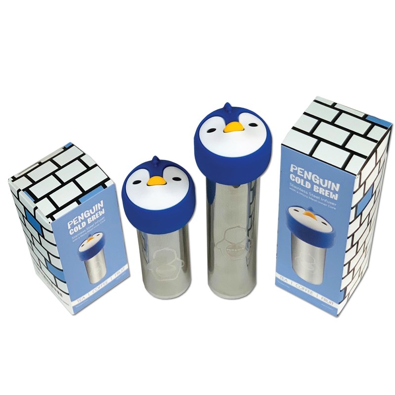 Penguin Cold Brew - Floating Tea Infuser Baskets - Stainless