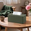 Cretkhp PU Leather Tissue Box Cover Rectangle with Magnetic Closure,