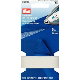 Prym Hemming Web 20mm w Carta di Supporto Bianco, 5 m