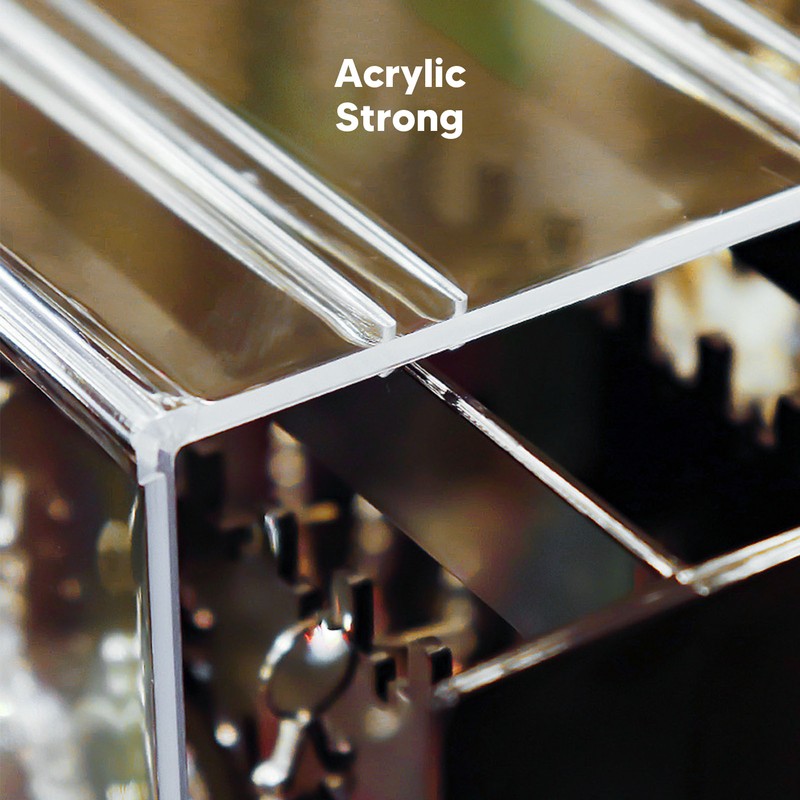 5 Drawers Acrylic Earring Holder Dustproof Storage Display Transparent Acrylic
