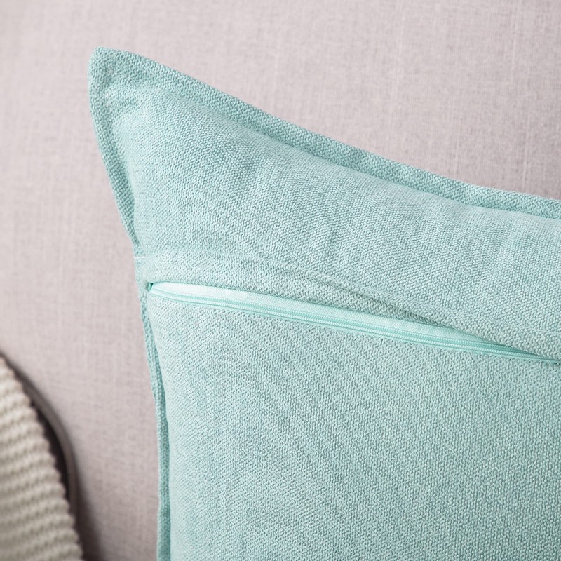 Madizz Set of 2 Short Chenille Throw Pillow Covers 26x26