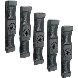 IRONTITE® 5Pc Black Turn Button Latch 63mm (2.5") Turn Buttons, Cupboard Latch, Turn Button Fastener Cabinet Latch, Screws Included, Internal Or External Use Turn Latch.