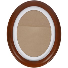 Garneck Classic Wooden Photo Frame in Oval Shape Picture Frame for Hanging on the Wall Decoration for Home Living Room Bedroom Decoration 25 4 cm