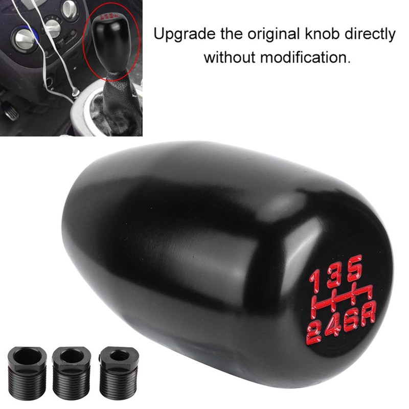 EBTOOLS 6 Speed Gear Shift Knob Universal for Most Cars