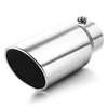 A-KARCK Exhaust Tip 5" Inlet to 7" Outlet, 15" Overall Length Polished Exhaust Tailpipe Tip, Bolt On Design Easy Installation