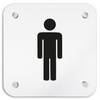 Türschilder24 Aluminium Wall Sign 200 x 200 mm • Men's