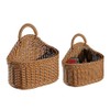 Japanese Rattan Style Storage Baskets, 2-Pack (Small & Large) Kitchen