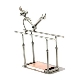 Steelman24 I Nuts and bolts sculpture Gymnast I Handmade ornaments I Made in Germany I I Metal figurine