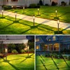 Mancra 8 Pack Solar Outdoor Lights, Bright Up to 10