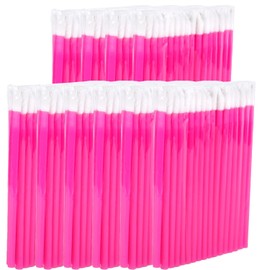 P-Beauty Cosmetic Accessories Microfibre Lip Brush Suitable for Eyelash Extension, Disposable Lip Brush, Cosmetic Lip Brush, Lint-Free Brush, Lipbrush, Pink, 50-500 Pieces (500)