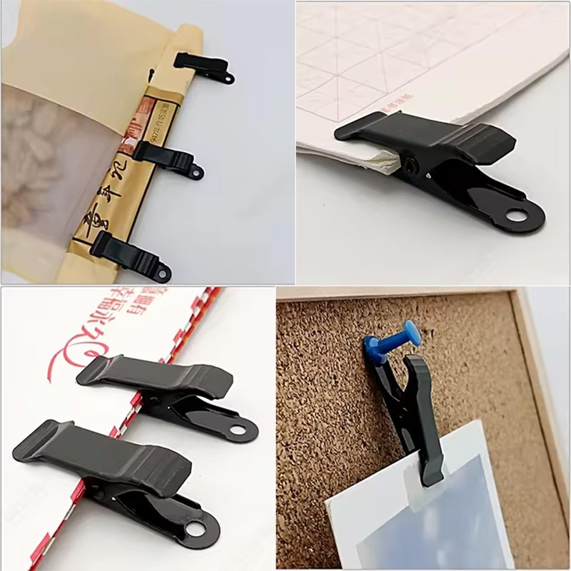 ORTAVA 20 Pcs Metal Clips Spring Clamp Spring Clips for