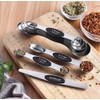 MAKREL® 8 Piece Magnetic Stackable Measuring Spoon Set Stainless Steel