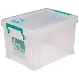StoreStack 1 Litre Storage Box W180xD110xH90mm Clear RB00814