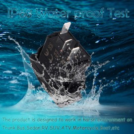 Heart Horse Waterproo LED On/Off Boat Marine SPST 3P Rocker Switch Light 12v 20 Amp (Red，5 Pcs)