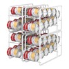 MOOACE 4 Pack Can Dispenser Rack, Stackable Can Storage Organizer