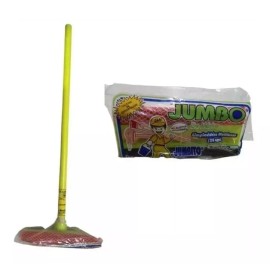 Jumbo Jalador Limpiavidrios Jumbo C/bastón Madera (24 Pzas)