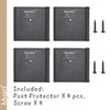 Myard Post Protectors with Screws for 4x4 Inches (Actual 3.5X3.5)