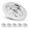 SSC-LUXon Pack of 6 RX-3 Recessed Spotlights 230 V Brushed