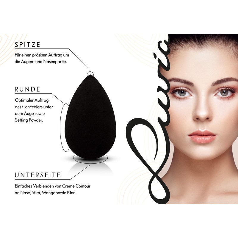 Luvia Beauty Blender Mini Sponge Set - 4 Makeup Egg